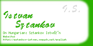 istvan sztankov business card